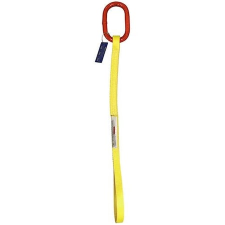 Hsi Sngl Leg Nylon Slng, 1 in Web Width, 15ft L, Oblong Link to Eye, 3,000lb SO-EE2-801-15